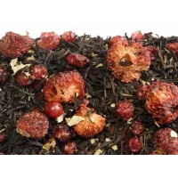 Черный чай Брусника Клубника 500 гр