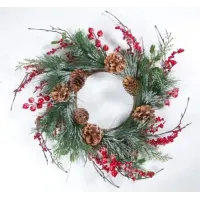 Новогодний венок 38 см