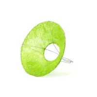 Каркас для букета 25 см, конус, сизаль (гладкий), салатовый