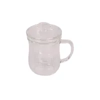 Стеклянная чашка Личи с заварочной колбой и крышкой 300 мл
