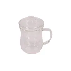 Стеклянная чашка Личи с заварочной колбой и крышкой 300 мл