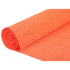 Бумага гофрированная простая 50 см х 2,5 м 576 светло-оранжевый