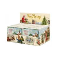 Индийский черный чай TeaBerry Незабываемое Рождество Ассам 6 упаковок (6 штук по 2 гр) в подарочном Шоу Боксе