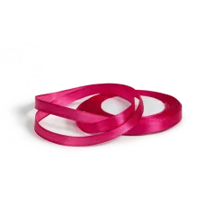 Лента атлас 10 мм*25 ярд Малиновая