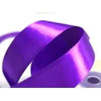 Лента атлас 2,5 см*25 м, темно-фиолетовая