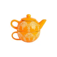 Керамический чайный набор Дружеская атмосфера 550 мл/320 мл