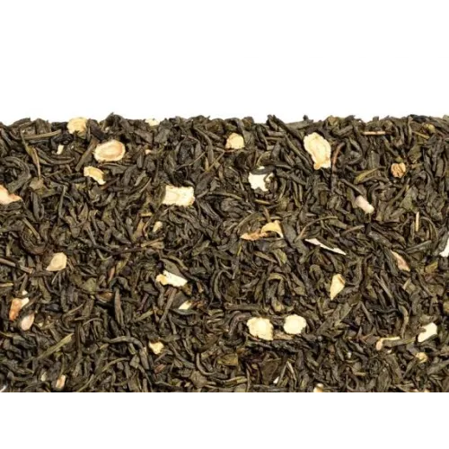Китайский зеленый чай Золотой женьшень (с натуральным корнем женьшеня) 500 гр