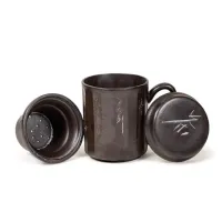 Глиняная чашка Саман с заварочной колбой и крышкой 350 мл