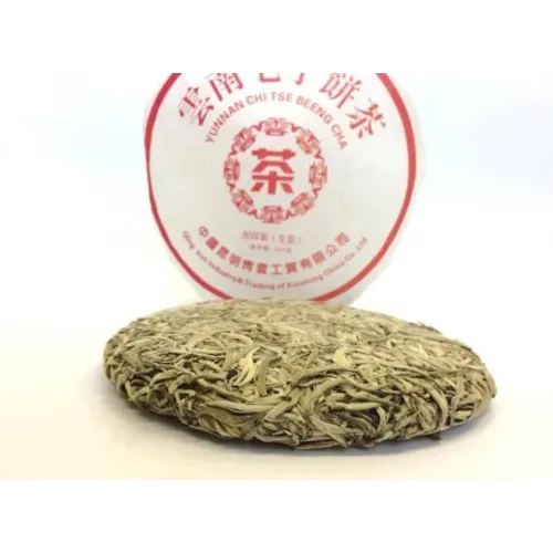 Китайский белый чай Пуэр Чи Цзе Бинг Ча (Серебристые пики), 2016г, провинция Юньнань, Kunming Qingyun Tea Factory) 357 гр