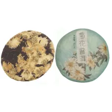 Китайский чай Пуэр Шу с хризантемой, 100 гр