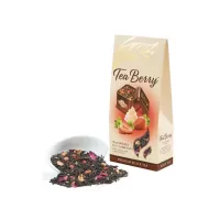 Черный чай TeaBerry Земляника со сливками 100 гр