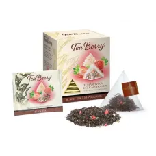 Черный чай TeaBerry Земляника со сливками 34 гр