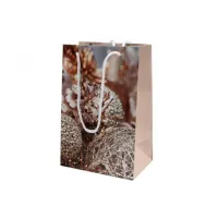 Пакет подарочный Новогодний блеск 23*15 см