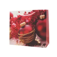Пакет подарочный Красный шар 33*37 см