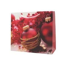 Пакет подарочный Красный шар 33*37 см