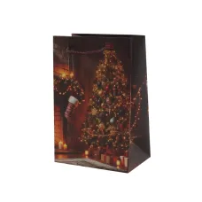 Пакет подарочный Рождественская ель 23*15 см