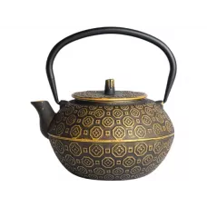 Чугунный заварочный чайник Тайбэй золотой 1.2 л