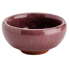 Пиала керамическая Колотый лед, темно-розовая, 35 мл