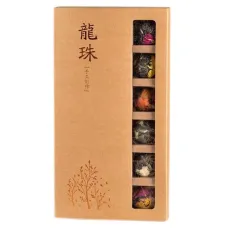Подарочный набор зеленого чая (скрученный с цветами)
