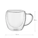 Кружка необжигающая стеклянная с двойными стенками 250 мл, 2 штуки