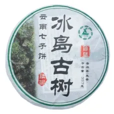 Китайский чай пуэр шен Старое дерево Исландии, блин 315-357 гр