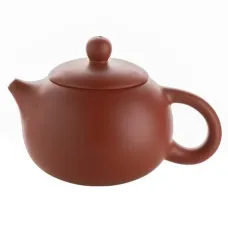 Глиняный заварочный чайник коричневый большой, 400 мл