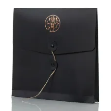 Бумажный конверт для блина пуэра 357 г черный