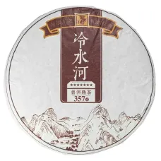 Китайский чай Пуэр Шу Река с холодной водой, Блин 315-357 гр