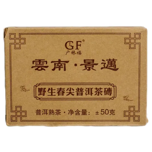 Китайский чай пуэр Шу, плитка 50 гр
