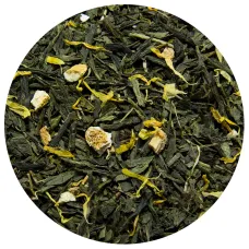 Зеленый ароматизированный чай Лимон с имбирем 500 гр