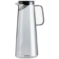 Стеклянный заварочный кувшин с крышкой-ситом, цвет графит, 1.8 л