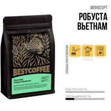 Кофе в зернах Робуста Вьетнам 250 гр