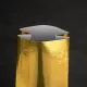 Пакет для чая двухслойный, золотой глянцевый, 205*80*40 мм