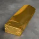 Пакет для чая двухслойный, золотой глянцевый, 205*80*40 мм