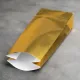 Пакет для чая двухслойный, золотой глянцевый, 205*80*40 мм