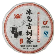 Китайский чай пуэр Холодный остров, Шу Блин 150 гр