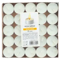 Свечи чайные в гильзе классика (6 г) 25шт/уп.