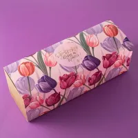 Шубер 8 Марта. Тюльпаны (фиол), к наборам на 3 банки / коробка PACK-045