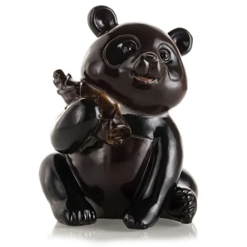 Панда с Шишкой, чайная игрушка из глины, меняет цвет