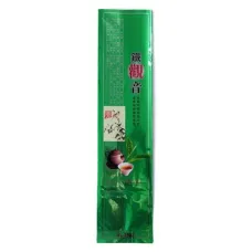Пакет для чая стилизованный зеленый 250 гр 340*80 мм