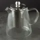 Стеклянный заварочный чайник с металлической крышкой и ситом, 750 мл