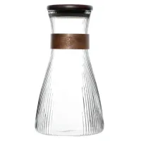 Кувшин, крышка бамбук с металлической вставкой, стекло (для холодных напитков) 1.6 л