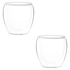 Стакан необжигающий (стекло) 250 мл 2 штуки