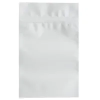 Пакет с зипом, металлизированный, белый матовый, размер 105*150