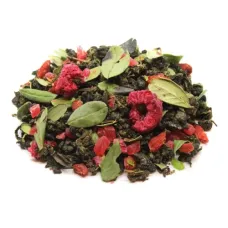 Зеленый ароматизированный чай Малиновый десерт 500 гр