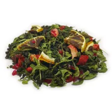 Зеленый ароматизированный чай Клубничный мохито, 500 гр