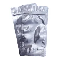Пакет для чая металлизированный с зип-локом, цвет серебро, 100 г