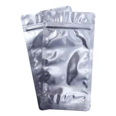Пакет для чая металлизированный с зип-локом, цвет серебро, 100 г