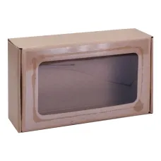 Коробка с окном (230х140х65, крафт)