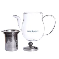 Стеклянный заварочный чайник Kamjove с ситом, 500 мл